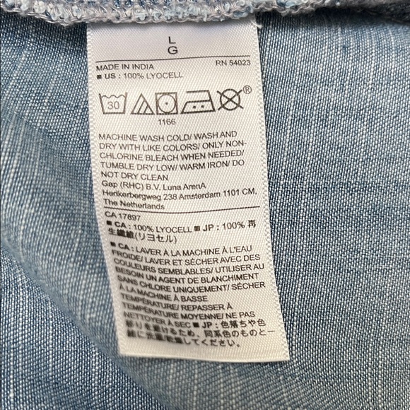 Banana Republic Sleeveless Denim Shirt Dress - Picture 6 of 6